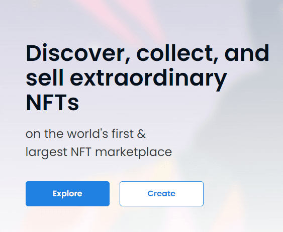 OpenSea Create NFT page