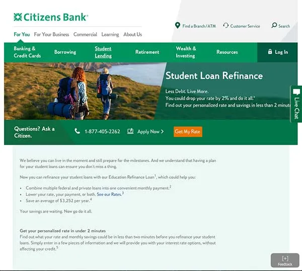 Citizens Bank Student Loan Refinancing Review 2022