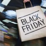 shopping bag with Black Friday printed on it