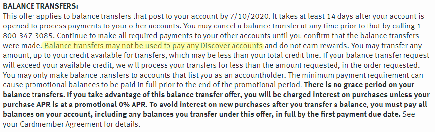 discover it balance transfer approval odds