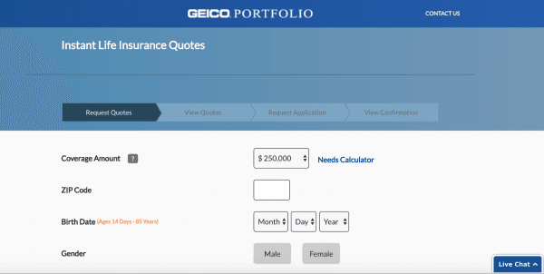 Geico life insurance application