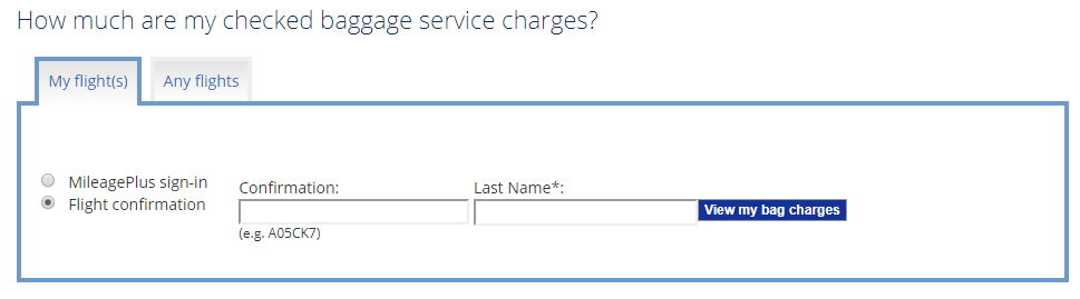 united checked baggage fee