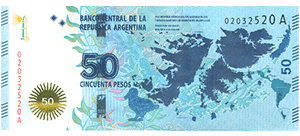 50 Argentinian Peso Banknote