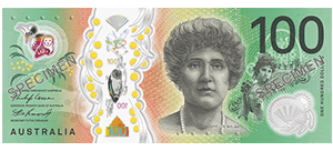 100 Australian dollar banknote