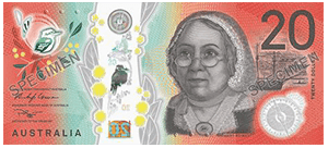 20 Australian dollar banknote