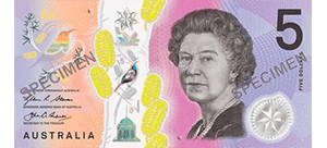 5 Australian dollar banknote