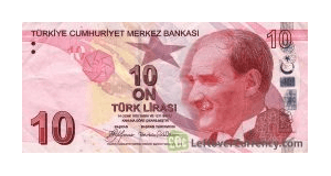 10 Turkish lira banknote