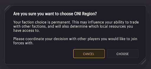 confirm your region