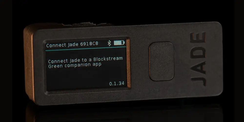 Blockstream Jade markets interface