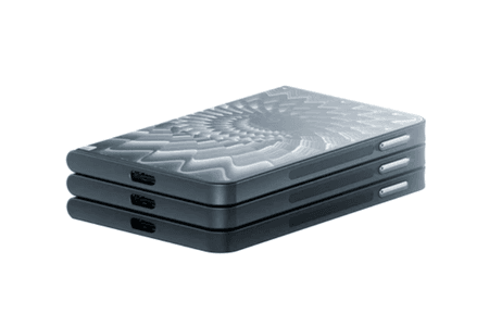 Stack of Ledger Stax wallets