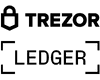 Trezor and Ledger logos