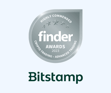 Bitstamp crypto trading platform advanced trading highly commended badge