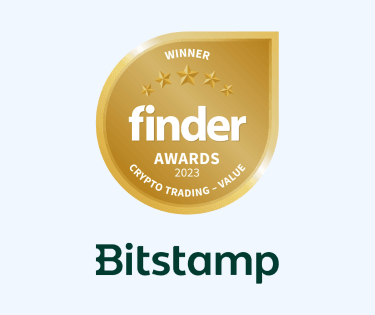Bitstamp crypto trading platform value winner badge