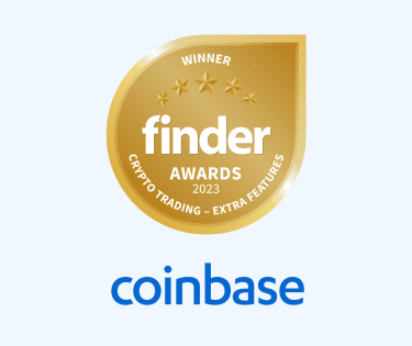 Coinbase crypto trading platform extra features winner badge