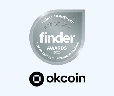 Okcoin USA crypto trading platform advanced trading highly commended badge