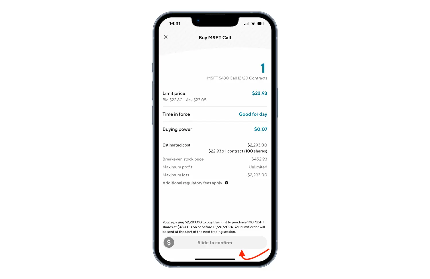 SoFi - Select and trade options 5