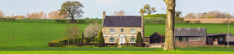 home in english countryside