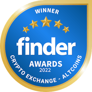 Finder Crypto Exchange Altcoins Award 2022
