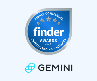 Gemini crypto trading platform altcoins highly commended badge