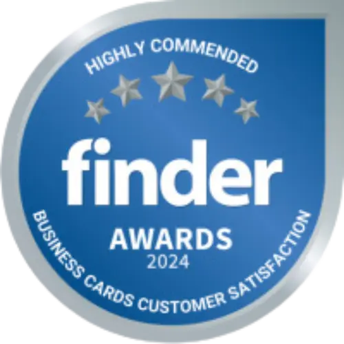 Finder Customer Satisfaction Business Card award highly commended
