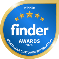Finder Mortgages Customer Satisfaction Awards 2024 winner badge