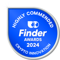 Finder Crypto Innovation Awards 2024 highly commended badge