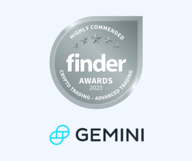 Gemini crypto trading platform advanced trading highly commended badge