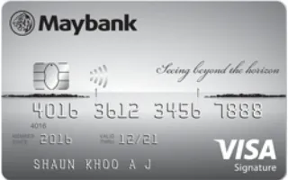 Maybank Horizon Visa Signature Card January 2022 Review  Finder 